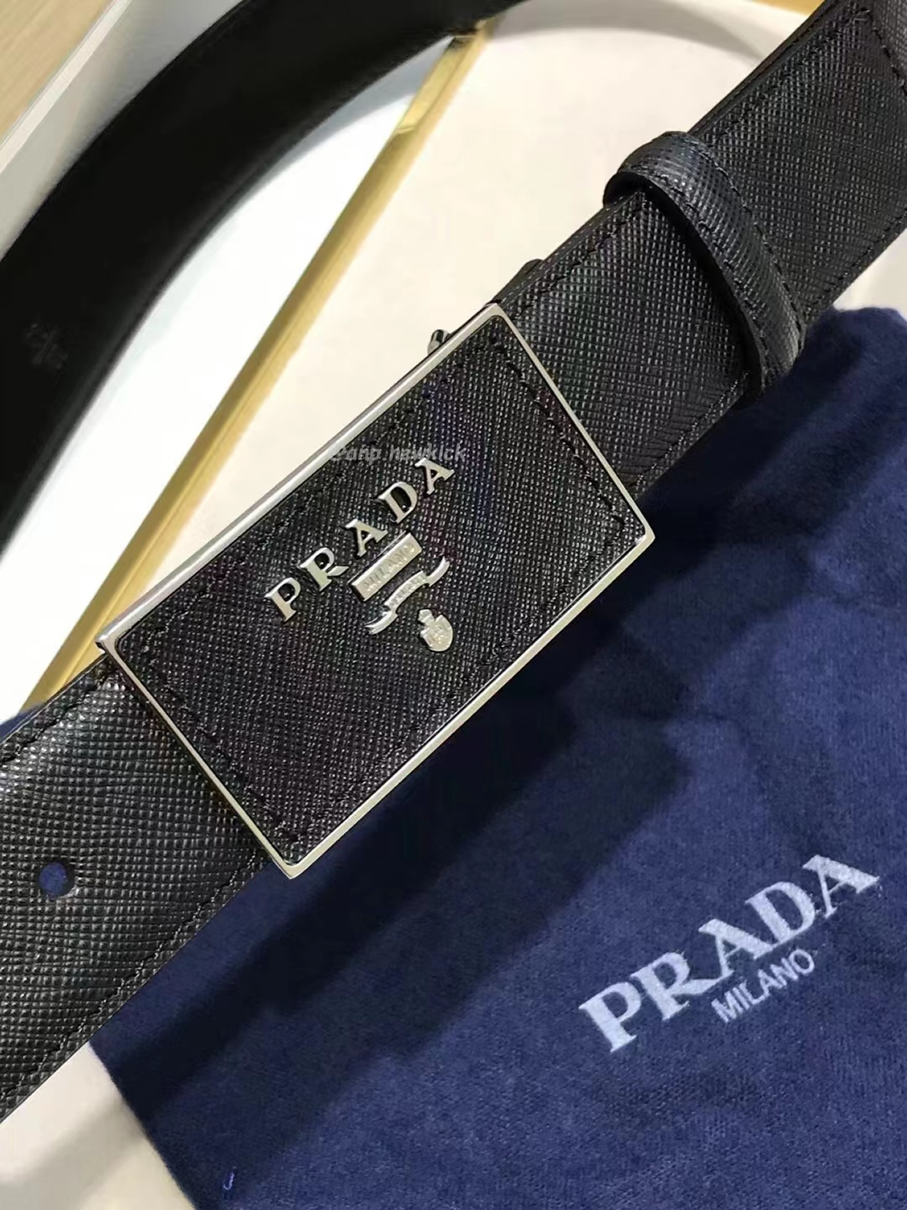 Prada Square Buckle Belt (3) - newkick.app